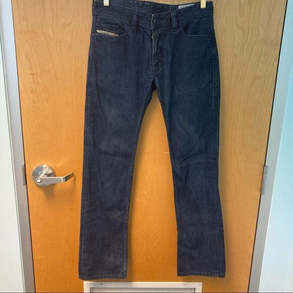 DIESEL  INDUSTRY Sz 28 Safado Jeans Button Fly Dark Wash Jeans - Picture 1 of 6